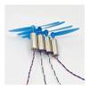 TZNLTPFY 4pcs DC 3V 3.7V 8.5mm*20mm 8520 CW+CCW Coreless Electronic Starter with Propeller High Speed DIY QX80 QX95 QX110 FPV RC Quadcopter Aircraft DINZHHENGYIN(Black Set) view 3