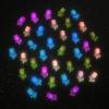 100 Pieces Mini Tulip Flowers for Crafts Dollhouse Miniatures Luminous Resin Mini Things Micro Tulip for Fairy Garden Micro Landscaping Decoration view 2