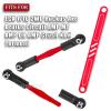 BRCatWPark RC Turnbuckles Camber Links Upgrades Parts for Ecx 1/10 2WD Ruckus Axe Brutus Circuit AMP MT AMP DB AMP Crush K&N Torment,6PCS Aluminum Adjustable Turnbuckles Links,w/Spanner,Red view 2