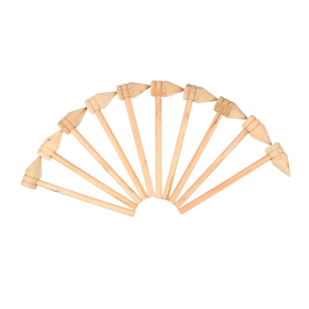 Luxshiny 10pcs Small Wooden Hammers Toy Mallets for Boys and Girls Lightweight Design for Educational Play and Crafts for Parties and Family Fun