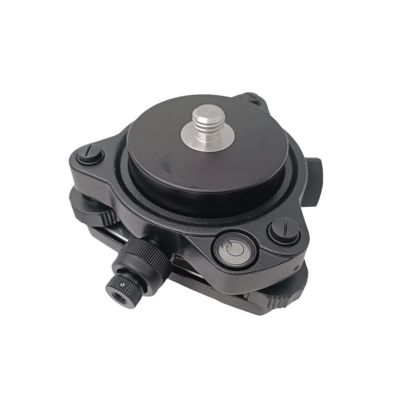 Black Tribrach With Optical Plummet & GPS Tribrach Adapter With 5/8"x11 Mount Rotate Screw For Total Station GPS GNSS