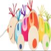 goki Papilio 54855 Wooden Caterpillar Pull Toy in Cute Caterpillar Design and Fun Caterpillar Trail, Ideal for Beginners to Practice Coordination, 25 cm x 6 cm x 9 cm, from 2 Years view 2