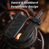 HIDEDC Sword Fidget Toy, Ejectable Sword Fidget Toys for Adults, Home Office Executive Desk Toy Stress Relief Toy, Ideal Gifts for ADHD, ADD & Autism (Black) view 4