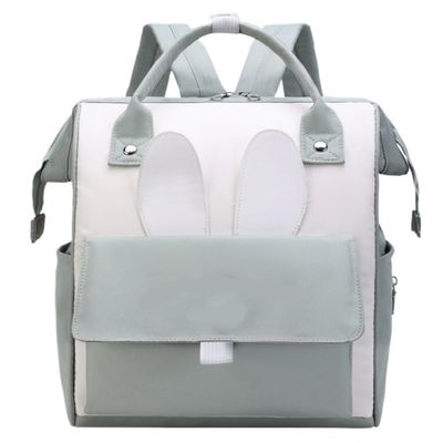 XCLLAM Diaper Bag Multifunctional Mom Bag Water-Repellent Storage Bag Portable Multi-compartment Backpack Daiper Bag(Green)