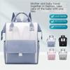 XCLLAM Diaper Bag Multifunctional Mom Bag Water-Repellent Storage Bag Portable Multi-compartment Backpack Daiper Bag(Green) view 3