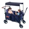 Stroller Wagon for 2 Kids, Baby Wagon Stroller with Adjustable Handle for Infants and Toddlers Includes Canopy & Organizer, Foldable and Convenient for Storage view 2