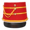 Aislor Marching Band Hat Toy Soldier Hat Drum Major Hat with Gold Braid Trim for Cosplay Party Red Medium view 1