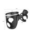 KOMBIUDA Cup Holder Insert for Stroller Bottle Organizer Cage Bottle Bracket Rotation Clamp view 2