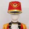 Aislor Marching Band Hat Toy Soldier Hat Drum Major Hat with Gold Braid Trim for Cosplay Party Red B One Size view 2