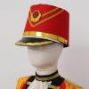 Aislor Marching Band Hat Toy Soldier Hat Drum Major Hat with Gold Braid Trim for Cosplay Party Red B One Size view 3