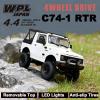 Skymaker WPL C74-1 Suzuki Jimny 1/10 Outdoor Remote Controlled Car 4WD Four Wheel Drive RC Car Rock Crawling Crawler for All Terriens Off-Road Driving view 4