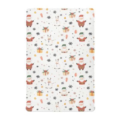 Baby Christmas Santa Claus Fitted Crib Sheet for Boys Girls,Toddler Bed Mattress Sheets,Fits Standard Size Crib Mattress 52 * 28 * 9in 202b7033