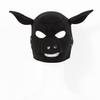 Pink Pig Face Head Cover Mask, Role Play, Party Performance Masks (Black) view 2