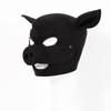 Pink Pig Face Head Cover Mask, Role Play, Party Performance Masks (Black) view 4
