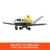 Matchbox Sky Busters, Toy Airplane, Helicopter, Space Shuttle, Jet Aircraft or other aircraft models with rolling wheels and spinning propellers (style may vary), JDJ05 view 2