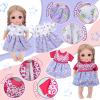 12-14 Inch Doll Clothes 6-Pack - Dresses, Jumpsuits & Swimsuit Outfits with Easy Closures | Pretend Play Dress Up Accessories for Baby Dolls | Girls Gift Age 3+ view 2