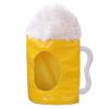 WARRIOO Yellow Plush Hat, Japanese Funny Beer Plush Hat Toy Headgear Cosplay Party Photo Props, Unisex-Adults view 1