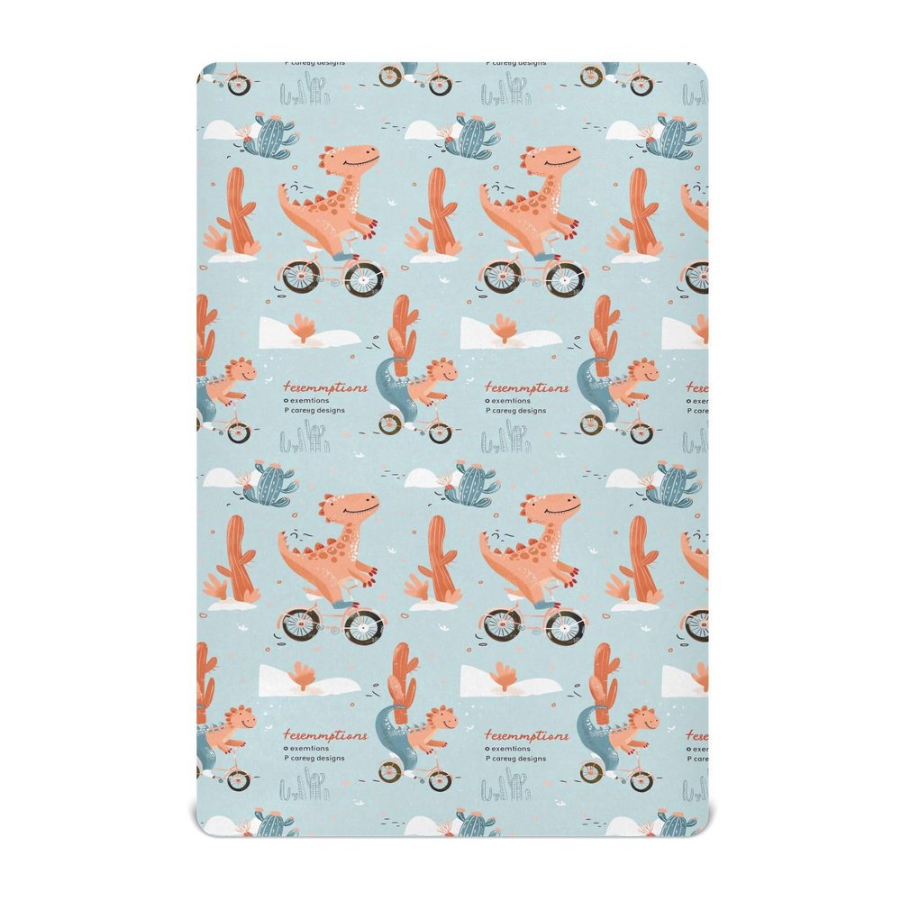 UMIRIKO Cute Dinosaur Dino Pack n Play Baby Play Playard Sheets,Mini Crib Sheet for Boys Girls Player Matteress Cover 39 * 27 * 5in 202b5773
