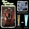 100 pk 8" White Glow Sticks Bulk Party Favors, Light up Glow Necklaces & Bracelets in the Dark Party Supplies For Christmas Halloween 4th of July Birthday Neon Party (100 * White) view 3