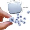 Crossword Solitaire Dice Game, Puzzle Word Game with Letter Dice, Family Dice Games for Adults, Travel Alphabet Spelling Board Game with Small Case view 3
