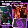 100 pk 8" Purple Glow Sticks Bulk Party Favors, Light up Glow Necklaces & Bracelets in the Dark Party Supplies For Christmas Halloween Mardi Gras Birthday Neon Party (100 * Purple) view 4