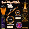 100 pk 8" Orange Glow Sticks Bulk Party Favors, Light up Glow Necklaces & Bracelets in the Dark Party Supplies For Christmas Halloween Birthday Neon Party (100 * Orange) view 2