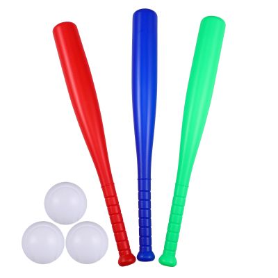 Abaodam 6pcs Kids Baseball Set Plastic Baseball Bat Toys with 3 Balls for Children Toddlers Outdoor Indoor Sport Game Playing