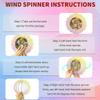 3D Christmas Gnome Wind Spinner 10" Metal Outdoor Garden Spinning Yard Art view 2