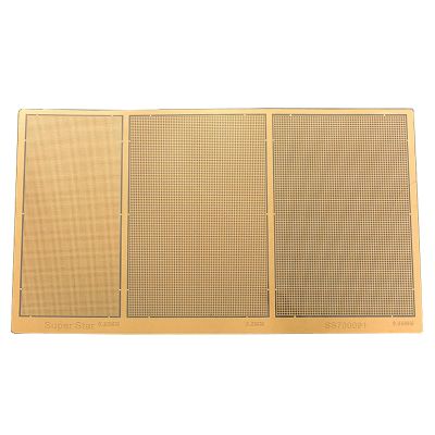 1/700 Scale Model Etching Sheets Ship Upgrade Parts with 0.3mm, 0.5mm, and 0.65mm Grid Etching for Precision Detailing