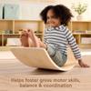 Fisher-Price Wood Montessori Toy Rockin' Balance Board, American Montessori Society Seal of Excellence, 31.7-Inch Wooden Motor Skills Learning Activity for Kids Ages 3+ Years(Amazon Exclusive) view 3