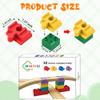 Bunu1492 Wooden Train Track Accessories, 32 pcs Wooden Track Connector, Compatible with All Major Brands Train Track, Christmas Birthday Gift for Boys Girls, Train Toys Expansion Pack for Kids Ages 3+ view 2