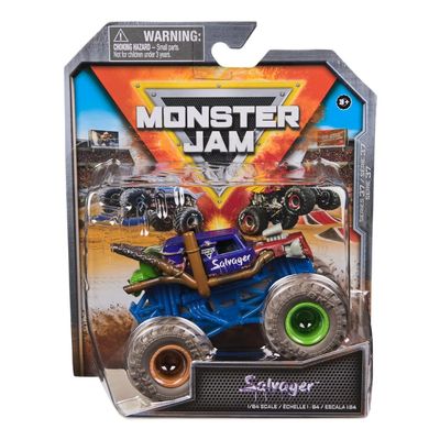 Monster Jam 2024 Series 37 Diecast 1:64 Scale Monster Truck Salvager Wreckless Trucks