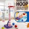 Alomejor Super Size Pool Basketball Stand 28-54in Adjustable Height with 4 Inflatable Water Hoops for Family Friends Gatherings (Pink 557737B) view 2
