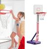 Alomejor Super Size Pool Basketball Stand 28-54in Adjustable Height with 4 Inflatable Water Hoops for Family Friends Gatherings (Pink 557737B) view 4