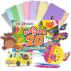 20 Arts & Crafts Kit for Kids, All-Inclusive, No Mess Craft Kits & Supplies for Boys & Girls  DIY Creative Activity, Easy Step-by-Step Guide, Individually Packaged Crafts, Christmas Gift, Travel Gift view 1