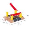 Garende Train Track Components for Kids, Road and Railway Parts, Learning Toys for Children, Level Crossing view 3
