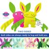 Bumpas Weighted Plush Toy  Machine Washable Calming Stuffed Animal for Kids  Arms and Body are Weighted to Give a Realistic Hug  Soft Companion for Playtime, Naptime & Travel (Doodles) view 2