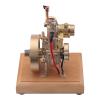 MechPuConToy Engine Model Kit That Runs, Vertical Single Cylinder Four Strokes OHV Engine Model with Water Cooling and Speed Limit Mechanism view 4