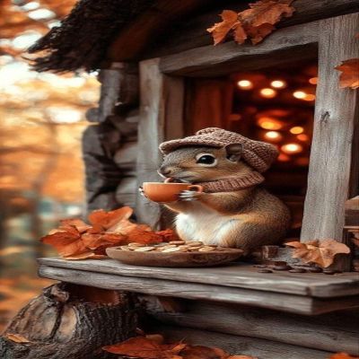 1000pcs Tree Squirrels Adult Wooden Puzzles for All Jigsaw Puzzle Toy Lovers - Spend Time Getting a Sense of Achievement Beautiful Gift