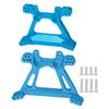 Compatible with 1/10 Slash 4x4 4WD Remote Control Cars, Aluminum Alloy Front and Rear Shock Tower Upgrade Parts (Blue) view 2