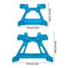 Compatible with 1/10 Slash 4x4 4WD Remote Control Cars, Aluminum Alloy Front and Rear Shock Tower Upgrade Parts (Blue) view 4