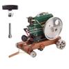 MechPuConToy Engine Model Kit That Runs, 1/8 Scale 3.6CC Mini Vintage Single Cylinder Four-Stroke Diesel Engine with Two Flywheels view 1