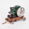 MechPuConToy Engine Model Kit That Runs, 1/8 Scale 3.6CC Mini Vintage Single Cylinder Four-Stroke Diesel Engine with Two Flywheels view 2