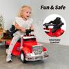 Outfunny 3-in-1 Ride on Push Car for Toddler with Handle, Toddler Ride on Toy for Girls Aged 1-3, Stroller Sliding Walking Car w/Music and Horn - Red view 3