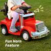 Outfunny 3-in-1 Ride on Push Car for Toddler with Handle, Toddler Ride on Toy for Girls Aged 1-3, Stroller Sliding Walking Car w/Music and Horn - Red view 4