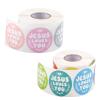 1000pcs Jesus Loves You Stickers, Jesus Stickers in 16 Colors 1.5in Religious God Labels Waterproof Christian Bible Decals for Kids Encouragement Rewarding Gifts view 1