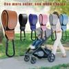 4 Pcs Leather Stroller Hook, Mommy Stroller Clip, Stroller Accessories Organizer Hook, Metal Hook for Strollers/Walkers/Mobility Scooter/Wheelchair/Rollator(Pink) view 2