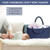 ABenkle Diaper Caddy Organizer, Boho Rustic Cotton Rope Nursery Baby Basket, Changing Table Organizer for Baby Diaper Storage and Baby Shower view 2