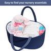 ABenkle Diaper Caddy Organizer, Boho Rustic Cotton Rope Nursery Baby Basket, Changing Table Organizer for Baby Diaper Storage and Baby Shower view 4