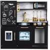 Best Choice Products Pretend Play Kitchen Wooden Toy Set for Kids w/Realistic Design, Telephone, Utensils, Oven, Microwave, Sink - Black view 1